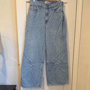 American Eagle Outfitters Light Blue Wide Leg Jeans